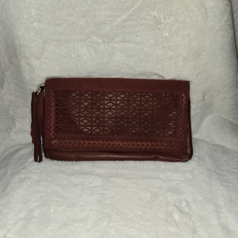 Elegant Burgundy Women's Clutch